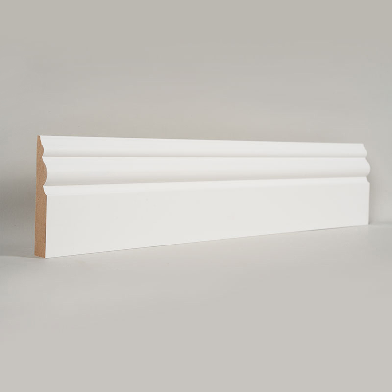 MDF szegélyléc (Filler-alapozott és gyöngyházfehér) 3/5' x 3 7/16'