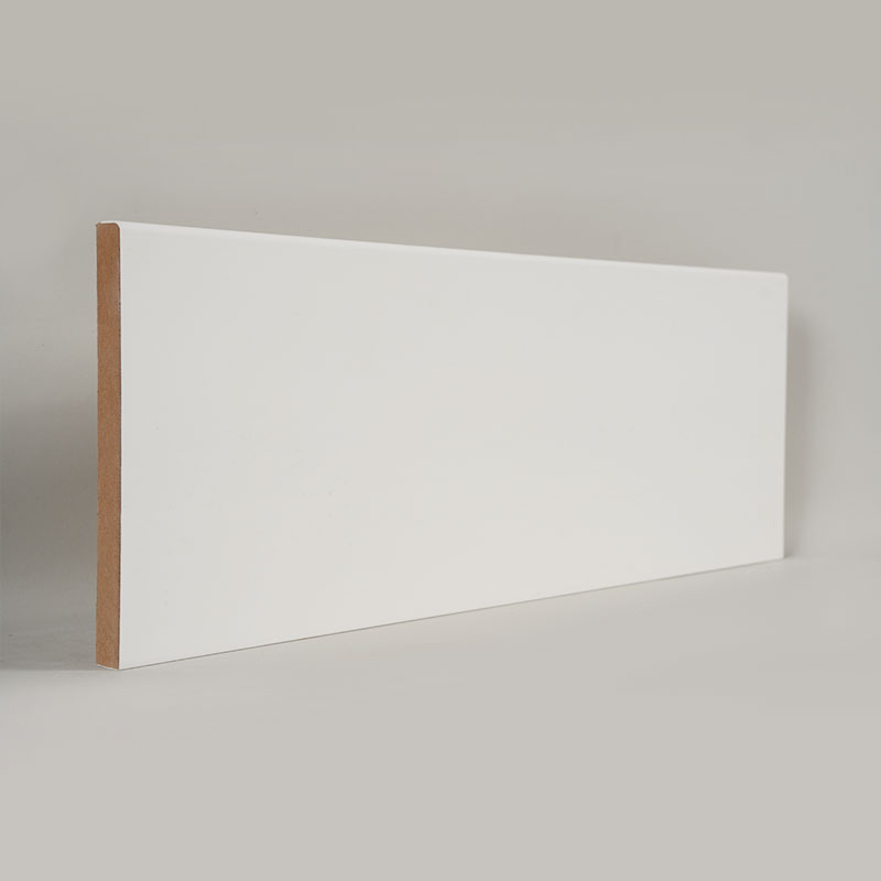 MDF szegélyléc (Filler-alapozott és gyöngyházfehér) 1/2' x 5 1/2'