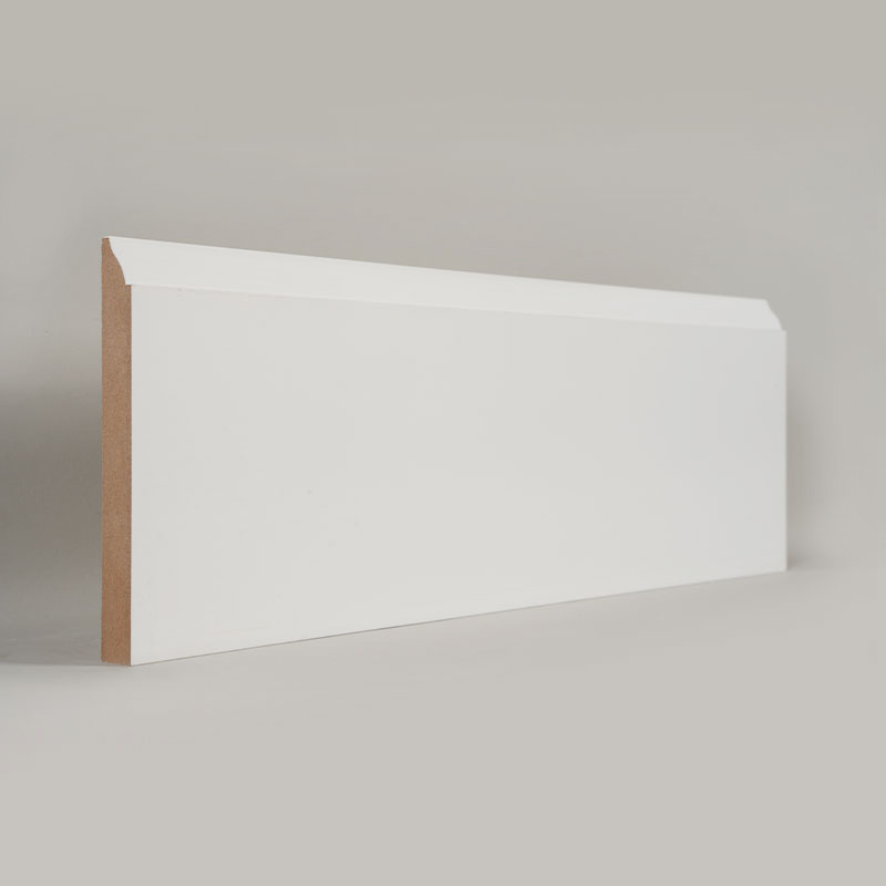 MDF szegélyléc (Filler-alapozott és gyöngyfehér) 3/5' x 5 1/4'