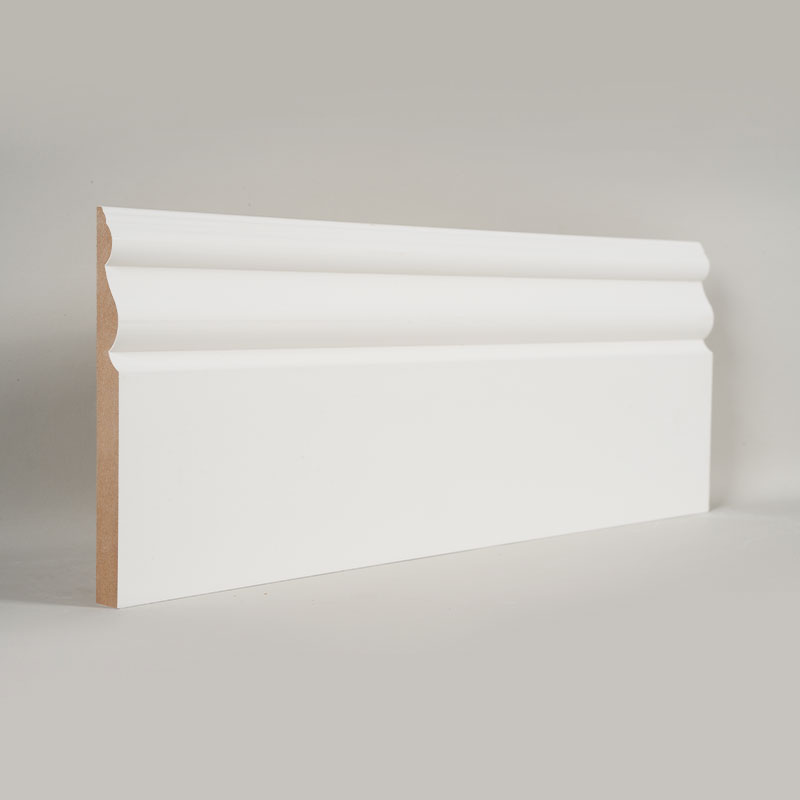 MDF szegélyléc (Filler-alapozott és gyöngyházfehér) 3/5' x 6'