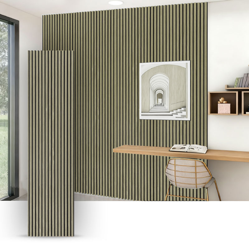 Rácsfal/Akusztikus falpanel (3 oldalas PVC-bevonattal) – Szövet-szemcsés / Bőr-szemcsés – 2400/2700 mm × 600 mm