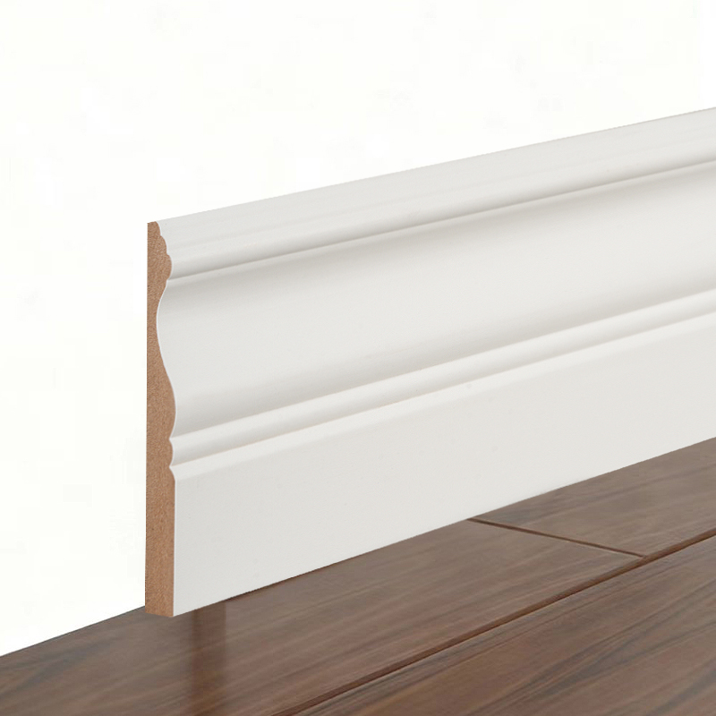 MDF szegélyléc (Filler-alapozott és gyöngyházfehér) 3/5' x 4'