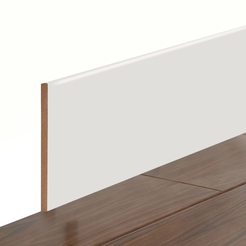 MDF szegélyléc (Filler-alapozott és gyöngyházfehér) 1/2' x 5 1/2'